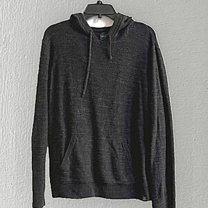 Lucky Brand Charcoal Knit Sweater 100% Cotton